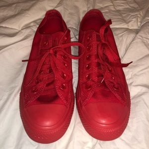 All Red Converse